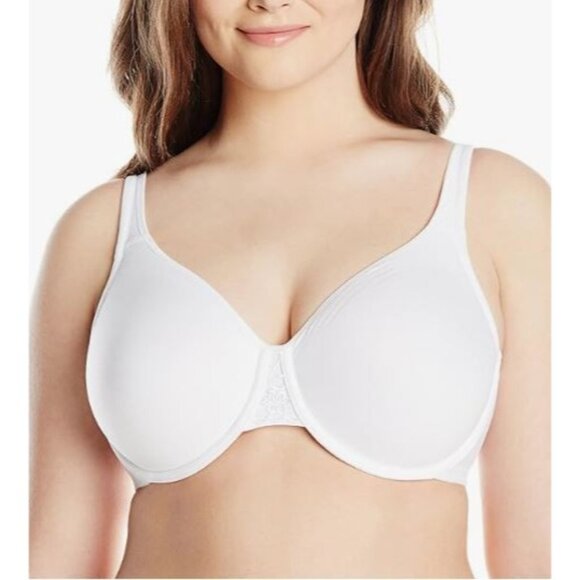 Exquisite Form 9675094 Women's Fully Lined Underwire Full Coverage Bra 44C White - Picture 1 of 2